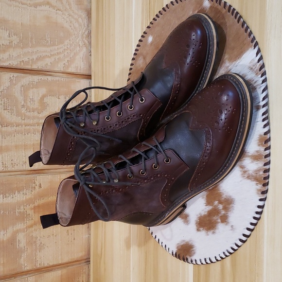 1901 Other - 1901 Men's Brown Wingtip Oxford Leather Boots Size 13